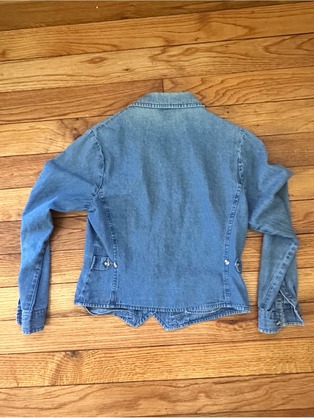 Talbots Classic Blue Denim Button-Front Jacket - Picture 5 of 5